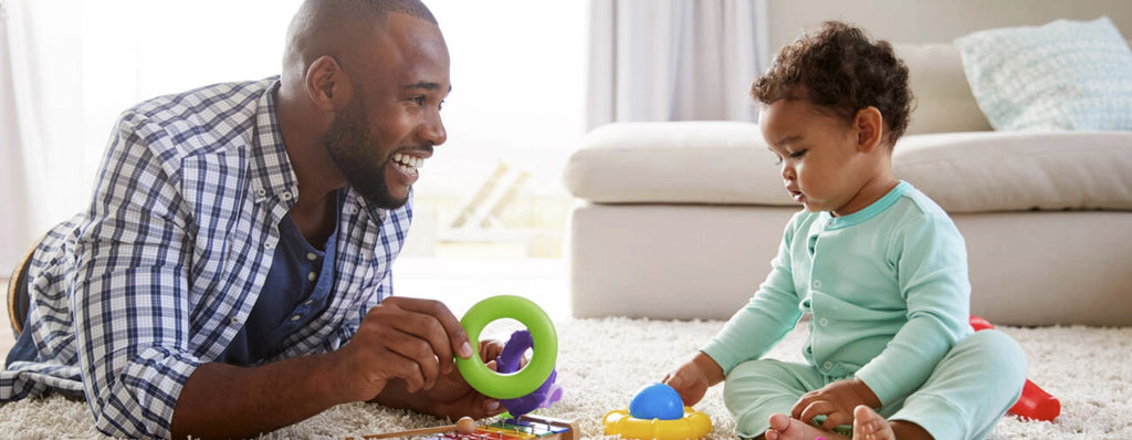 Parent and child practicing Speech Therapy